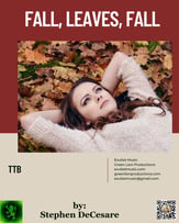Fall, Leaves, Fall TTB choral sheet music cover